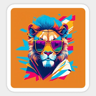 COOL LION PORTRAIT Sticker